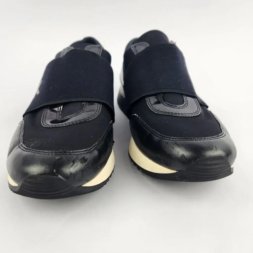 Michael Kors Felix, Black slip-on white siding, Trainer Sneakers Black 8M